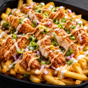 Crispy Chicken Loaded Fries